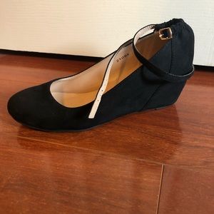 Black Wedge Heel